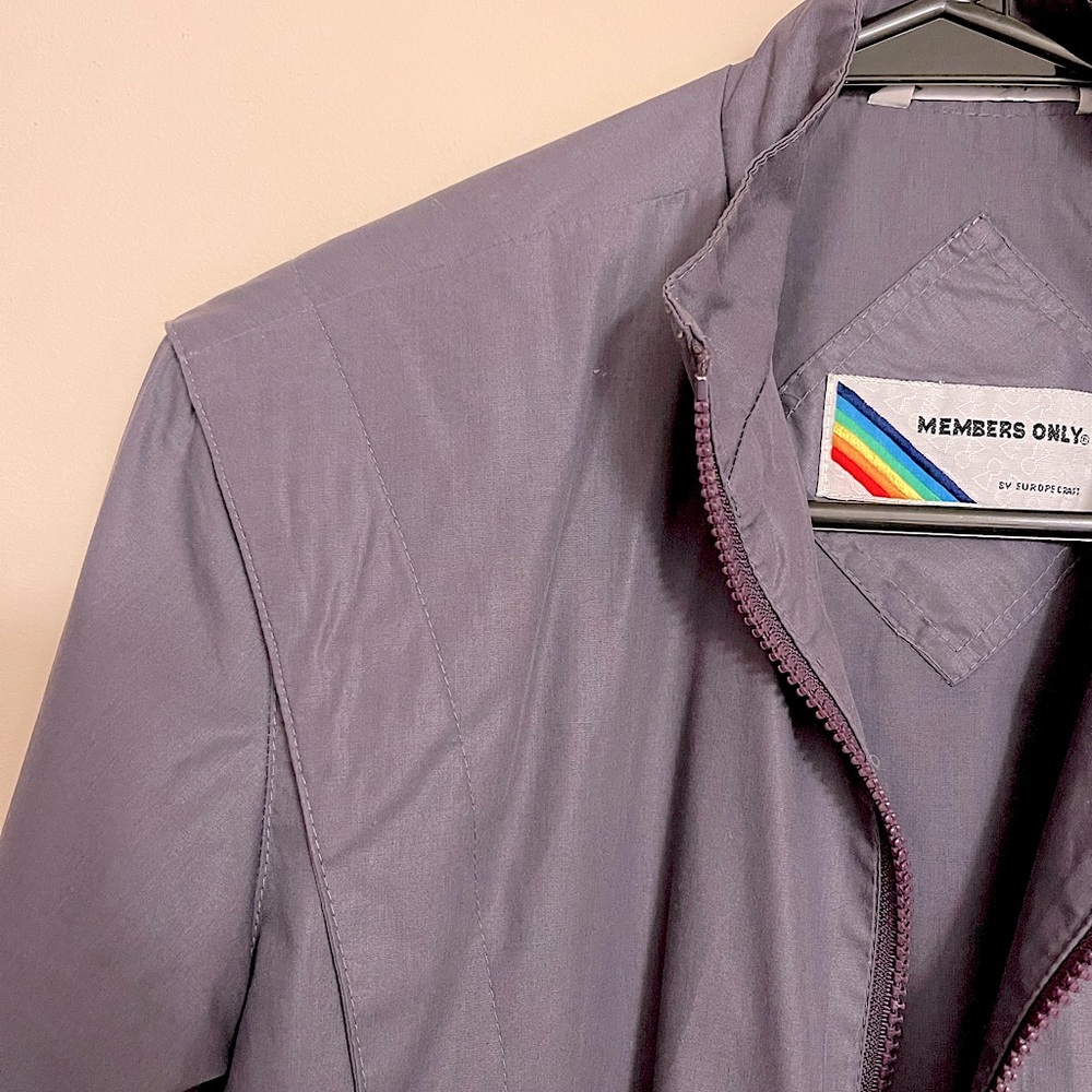 Members Only Purple Jacket